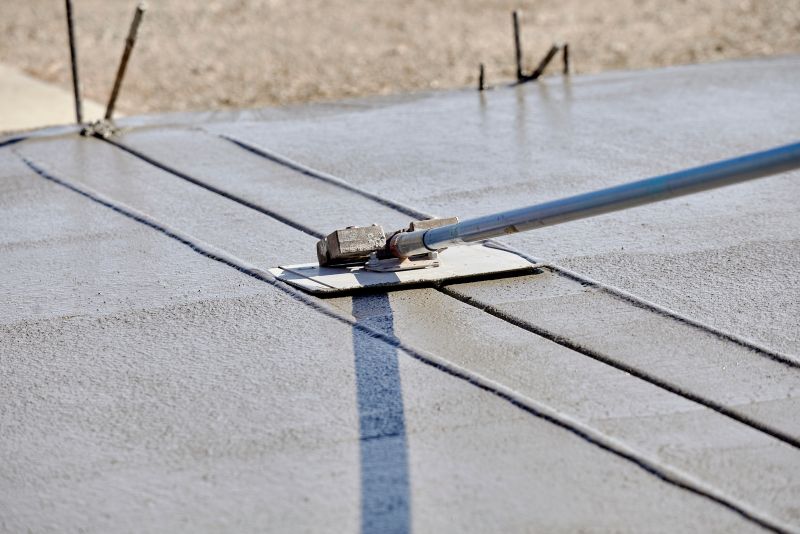 Concrete finishing work in progress in Townsville