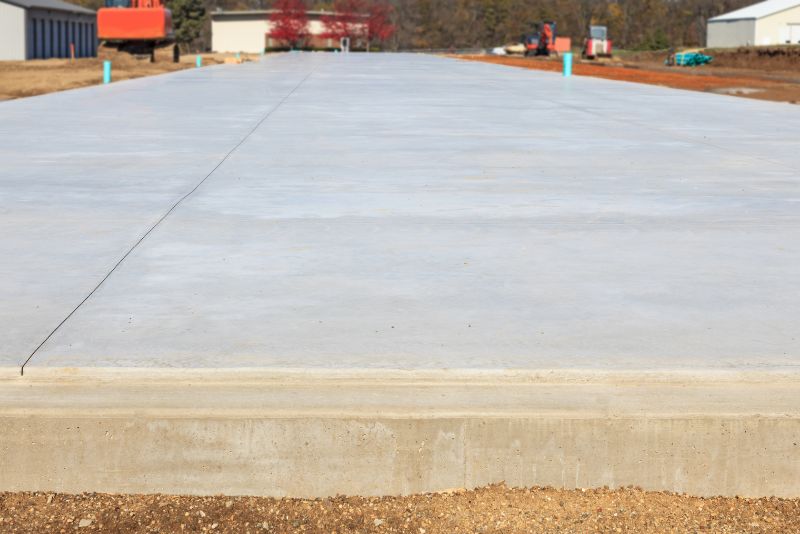 Concrete driveway as part of a backyard outdoor makeover