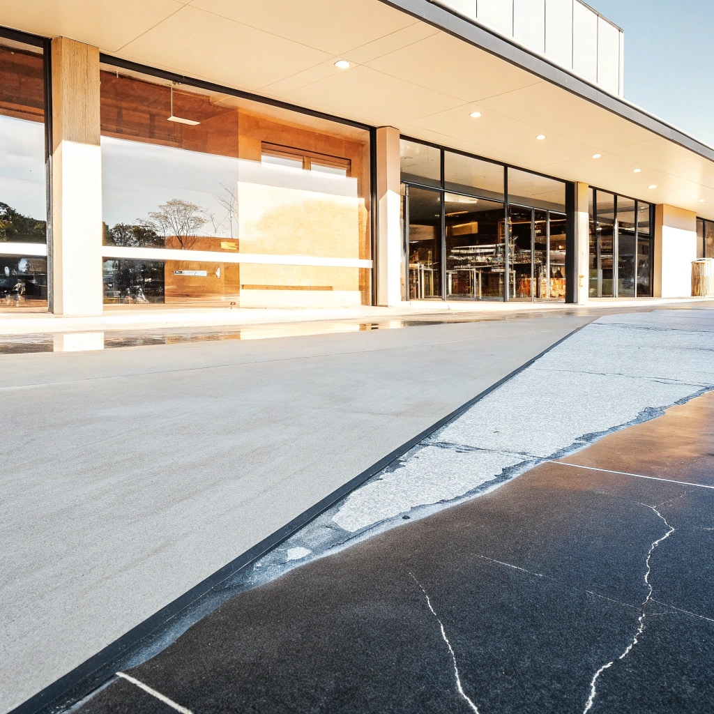 Polished concrete flooring at a North Queensland retail property