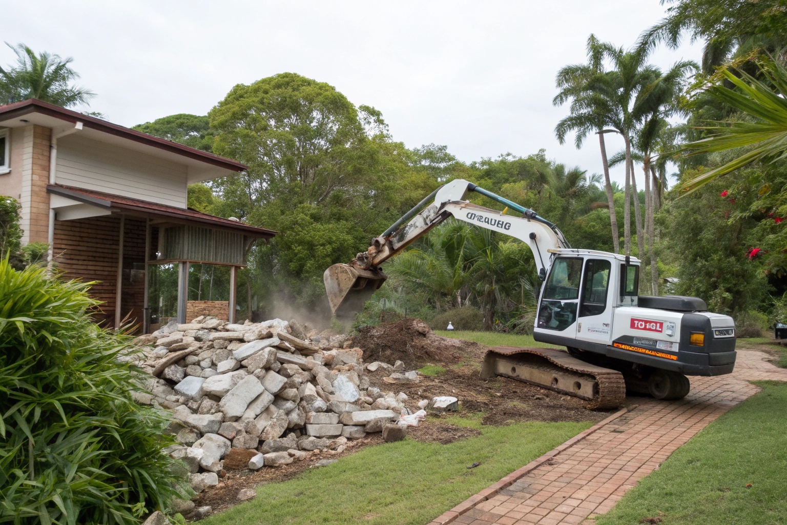 Professional slab demolition cleanup service Townsville